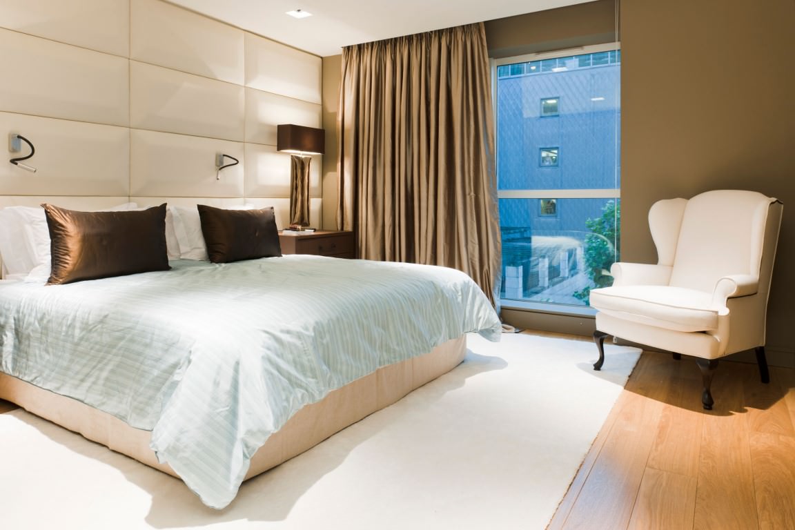 Contemporary Bedroom Interior in London Apartment