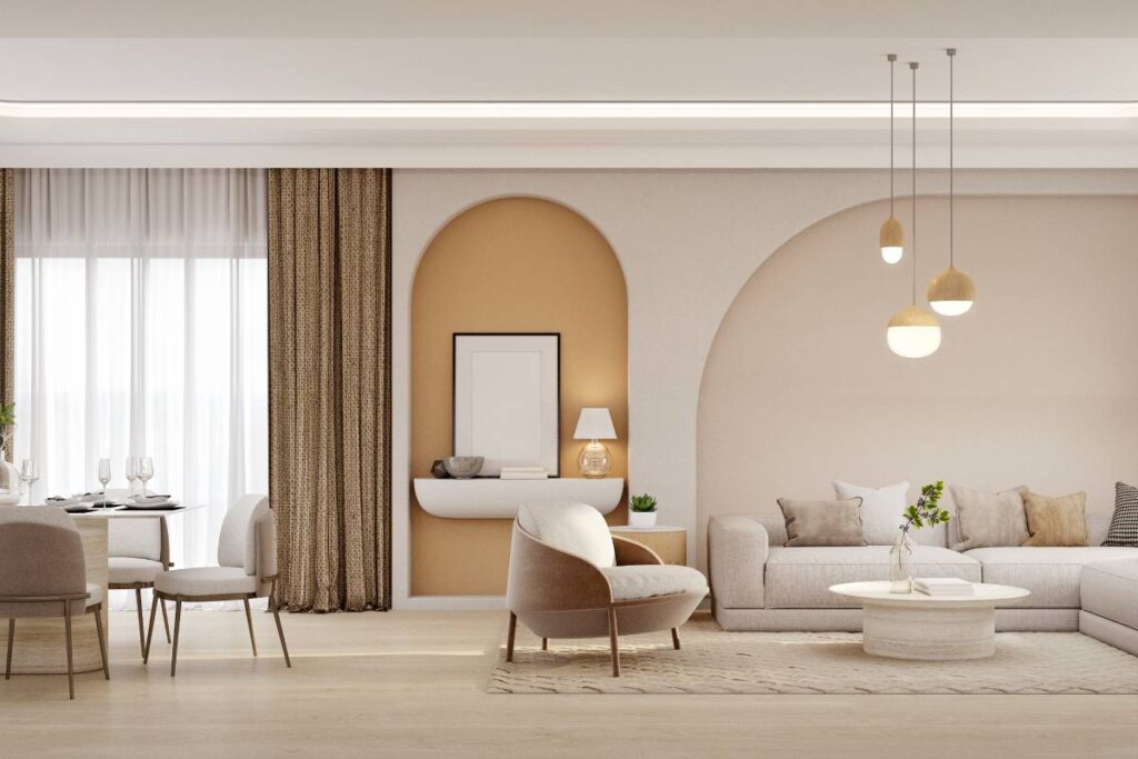 a luxury living room and dining room 1200px